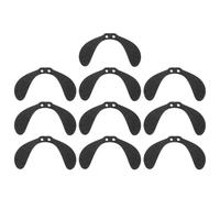Healvian 10 Piezas Almohadillas de Puente Nasal Metálicas para Gafas de Ciclismo Soporte Antideslizante Ultraligero para Lentes Deportivas Refuerzo Base para Nariz Cómodo y Resistente al