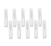 Healvian 10 piezas Botellas de Perfume Recargables de Frascos de Vidrio con Bomba Pulverizadora para Viaje Envases Portátiles para Loción y Cosméticos Sellado Hermético y Ligero