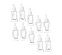 Healvian 10 piezas Botellas Gotero para Aceites Esenciales Frascos Transparentes con Gotero de Vidrio Seguro y Duradero para Esencias y Perfumes
