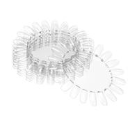 Healvian 10 piezas de cartelera de manicura transparente expositor acrílico para esmalte de uñas soporte práctico para salón Nail Art Display