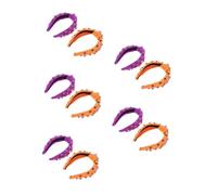 Healvian 10 Piezas Diademas Anudadas con Perlas Falsas y Cristales para Mujer Accesorio para Fiestas de Halloween y Disfraces