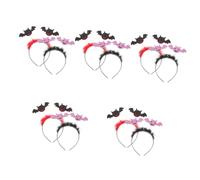 Healvian 10 Piezas Diademas Decorativas de Halloween para Fiesta de Accesorios de Cabello con Diseño de Negro y para Celebraciones de y Cosplay