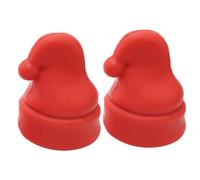 Healvian 10 Piezas Tapones de Silicona para Botellas Unidades Tapón Decorativo Rojo para Vino Tapones para Fiestas Sellado Fácil y Reutilizable Adecuado para Vino Cerveza y Aceites
