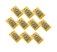 Healvian 10 Piezas Tarjeta Tai de Protección Amuleto Chino para Coche Amuletos de Suerte Decoración de Feng Shui para Casa