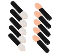 Healvian 10 Pinceles Aplicadores de Sombra de Ojos Esponja Pequeña, Diseño Portátil de Acrílico para Maquillaje Diario y Retoques On-the-go, Brochas Mini para Difuminar