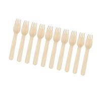 Healvian 10 Uds De Manualidades Para Niños Juguetes Artesanales Tenedores Para Niños Cucharas Para Manualidades Cuchara De Madera En Blanco Tenedores Desechables De Madera Tenedor