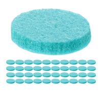 Healvian 100 Almohadillas Difusoras de Algodón Redondas 25 Mm, Núcleo de Fibra Absorbente, Color Azul Lago, para Collares y Difusores de Aromaterapia en Coche, Repuestos