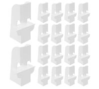 Healvian 100 Piezas Soporte de Caballete de Cartón, Soporte para Marco de Fotos, Blanco, Previene Deslizamiento, Posicionamiento Preciso, para Marcos de Fotos, Escritorio y Aula