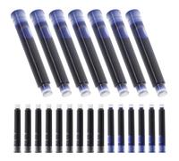 Healvian 100 Recambios de Tinta para Pluma Estilográfica Orificio de 34 MM Colores Negro y Azul Recarga Práctica para Oficina y Material Escolar Paquete de 2 Sets 50 Unidades Cada