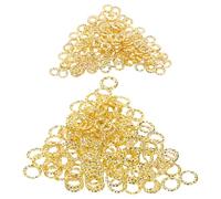 Healvian 1000 piezas de tachuelas para decoración de uñas: remaches circulares de metal con forma de anillo hueco, pequeños adornos de aleación decorativos para manicura DIY.