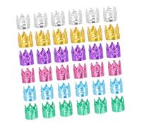 Healvian 100piezas Anillo De Aluminio Para Trenza De Peluca Anillos Decorativos Metálicos Con Diseño De Círculo Para Trenzar El Cabello Rastas Para Extensiones De Cabello