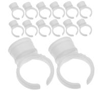 Healvian 100piezas Anillo de Copas para Anillos de Copa para Pestañas Herramienta de Maquillaje para Pestañas Soporte para Contenedor de Pigmento Uso Salón