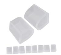 Healvian 10pares De Tacón Transparentes Antidesgaste para Zapatos De Baile Estilo Latino Funda Práctica y Antideslizante Talla Accesorios Reutilizables para Proteger Tacones del Desgaste y