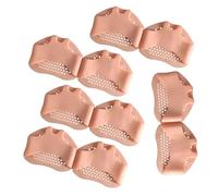 Healvian 10pares of Wear-resistant Silicone Forefoot Pads Portable Metatarsal Cushions for High Heels and Flat Shoes