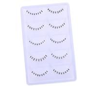 Healvian 10Pares Pestañas Inferiores Falsas de Tira Pestañas Naturales con Base Transparente para Cosplay y Maquillaje