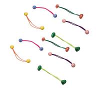 Healvian 10piezas Coletero Para Niñas Cuerdas De Pelo Elásticas Con Bolas Coloridas Accesorios Para Cabello De Niño Niña Para Peinados y