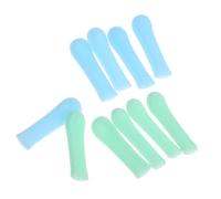 Healvian 10piezas Cubiertas Para Cucharas De Oído Herramientas Para Limpiar Cera De Oído Accesorios De Limpieza Para Orejas Elegantes Azules y Verdes