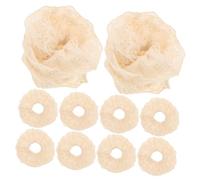 Healvian 10piezas Lazo De Pelo De Encaje Coleteros De Crochet Coleteros De Encaje Gigantes Para Mujer Accesorios De Cabello Suaves Para Niñas Para