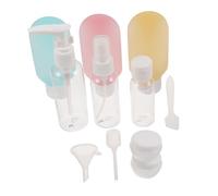 Healvian 11 Piezas Botellas De Viaje a Prueba De Fugas Botella De Loción De Viaje Mini Contenedores Recargables De Champú Pp