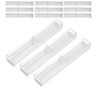 Healvian 12 Estuches para Bolígrafos Translúcidos de Plástico Estuche Vacío Pluma Tamaño Compacto Blanco Caja Práctica para Guardar y Exhibir Estilográficas en Viajes y Oficina