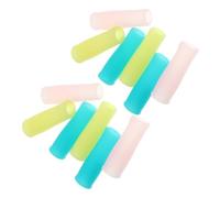 Healvian 12 Fundas de Silicona para Mango de Tijeras de Manicura y Cutículas, Ligero y Fácil de Guardar, Protección para Herramientas de Uñas en Varios Colores