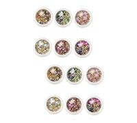 Healvian 12 Juegos accesorios de manicura decoración uñas decoraciones uñas tachuelas de arte de uñas pegatinas de uñas para arte de uñas accesorios para uñas ornamento adorno de manicura