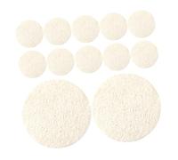 Healvian 12 piezas Esponjas Faciales de Lufa Exfoliantes Naturales Reutilizables y Lavables para Limpieza Profunda Eliminación de Maquillaje y y