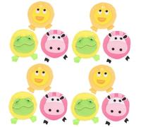 Healvian 12 Piezas Guantes de baño de dibujos animados esponjas de baño para bañarse esponja de ducha para bebés y niños pequeños cute kawavy esponja de baño depurador animal flor de baño
