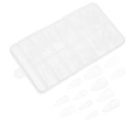 Healvian 120piezas Uñas Postizas Transparentes de Cobertura Completa de Consejos para Uñas para Manicura para Fiestas y Eventos