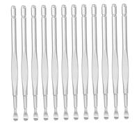 Healvian 12piezas Curetas Para Quitar Cera Oídos Palillos Inoxidable Limpia Orejas Limpiador De Oídos Para Familia Diseño Seguro y Antideslizante