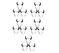Healvian 15 Piezas Diadema Cuernos de para Cosplay Accesorio Flexible para Fiesta Halloween y Disfraz Demonio Ligera para Adultos y Jóvenes