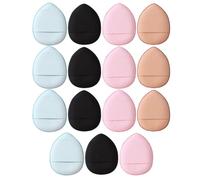 Healvian 15 piezas Mini Esponjas de Maquillaje Reutilizables para Dedos Puff Pequeño para Base y Polvo Cómodas y Portátiles para Aplicación Precisa Corrector