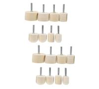 Healvian 16 Piezas Cabezal De Pulido De Esmalte De Rueda De Pulido De Almohadilla De Pulido De De Lana Lima De Eléctrica Kit De Limpieza De Cutículas Taladro De