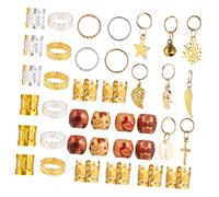 Healvian 172piezas Anillos De Dreadlocks De Metal Para Decoración De Pelo De Accesorios Para Trenzas y Dreadlocks Para y