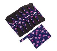 Healvian 1juego Conjunto De Compresas Menstruales Lavables De Almohadillas Sanitarias Reutilizables Para Mujeres Bolsa De Almacenamiento Comodidad y Transpirabilidad