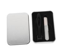 Healvian 1juego Cortauñas De Acero Inoxidable y Kit De Cuidado De Uñas Herramientas De Manicura y Pedicura Para Hombre y Mujer Diseño Ergonómico y Duradero Estuche Portátil