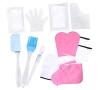 Healvian 1juego Guantes De Cera Hidratantes Para Manos y Pies Set De Spa Accesorios De Cuidado De Para Hidratación Profunda y Exfoliación Color Aleatorio Rojo