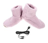Healvian 1par Zapatos Calentadores Usb Eléctricos De Peluche Para Pies Zapatillas Térmicas De Para Invierno Rápido Calentamiento y Material Transpirable