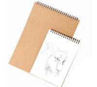 Healvian 1pieza Cuaderno de Dibujo con Espiral y Tapa Dura Bloc de Bocetos para Pintura y Sketching Libreta para Dibujar Portátil para Casa Clase y Exterior