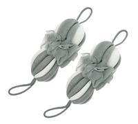 Healvian 2 Bolas de Baño Largas de Nylon Cuerda para Colgar, Seguras y Ahorradoras de Espacio, Ideales Ducha y Cuidado Piel Hogar