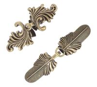 Healvian 2 clips de suéter con hebilla retro para cárdigans de acero inoxidable para mujer, hebilla de chal, broche de cuello de chal, pin elegante para ropa, bufanda, cárdigan, clip de cierre de