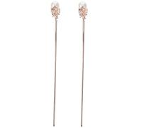 Healvian 2 Horquillas De Para Palillos Para Pasadores Antiguos Moños Horquillas Accesorios Para El Cabello Pasadores De Perlas Para Peinados Retro Pinzas Para