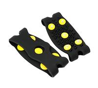 Healvian 2 Juegos Crampones Antideslizantes de Púas para Calzado Cubiertas de Zapatos Prácticas para Senderismo y Actividades al Aire de Protección para Invierno para y Aventureros