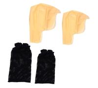 Healvian 2 Juegos Gorras Peluca Calva de Látex para Cosplay de Unidades con Accesorios para Disfraces de Monje y Monja Maquillaje para Fiestas y Actuaciones