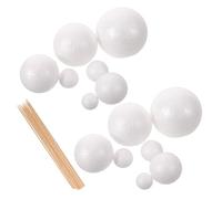 Healvian 2 Juegos Kit de Modelo de Sistema Solar de 24 Cm con 14 Bolas de Espuma de Bambú y Fácil Transporte para Proyectos Escolares
