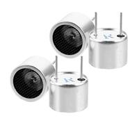 Healvian 2 Pares de Transductores Ultrasónicos de 16 Mm, Detectores Ultrasónicos de Nivel de Líquido Sonda Transmisora y Receptora, Construcción de Hierro Resistente para Medición