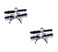 Healvian 2 Pares Socks de Ligas Decorativas para Mujeres Medias Comodas y Elegantes para Accesorios de Color