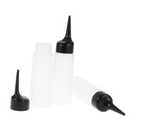 Healvian 2 piezas Botellas de Plástico para Tinte de Cabello Aplicadores Recargables con Boquilla Inclinada para Salón Envases Exprimibles para Shampoo y Tratamientos Capilares