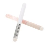 Healvian 2 Piezas Brochas de Labios de Aplicadores de Brillo y Herramientas de Maquillaje Ultra para Labios para Aplicación de Gloss y Labial