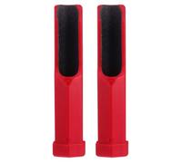 Healvian 2 Piezas Bruñidor de Puntas de Taco de Billar, Herramienta para Reparar Tacos de Billar, Moldeador de Puntas, Plástico y Arena, Rojo, Evita Fallos y Ayuda a Mantener la Tiza